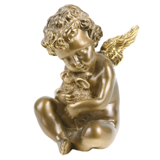 Скульптура Ангел с кроликом
